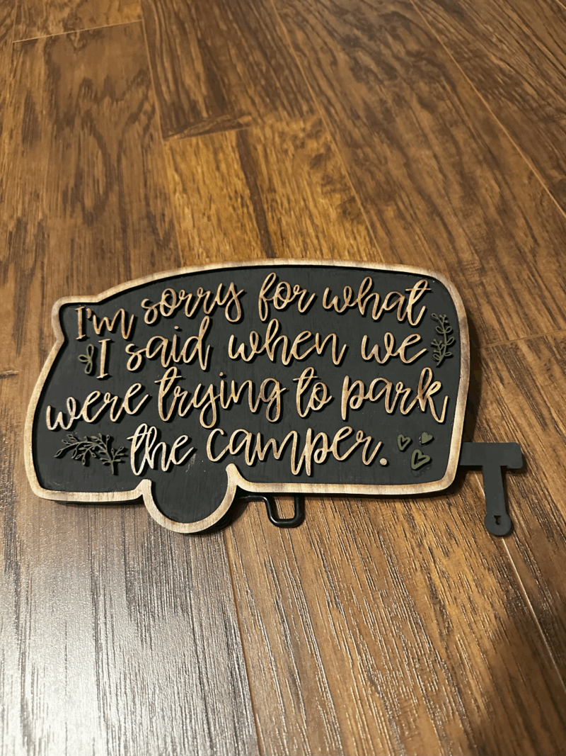 Funny Backing in the Camper - Camping Sign - Image 2